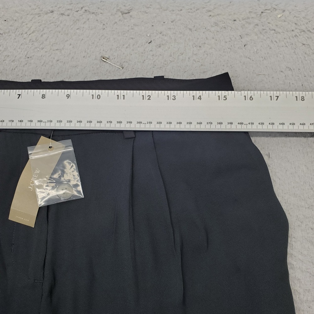 J.Crew Column Skirt Womens 4 Black Pleated Lined Vented Back Formal Professional - Picture 4 of 8